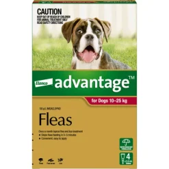 Sale Advantage - Flea Treatment for Dogs 10-25kg (4pk)