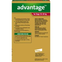Sale Advantage - Flea Treatment for Dogs 10-25kg (4pk)