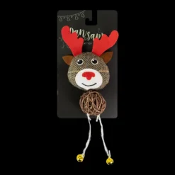 Fashion Dan and Sam Dan & Sam - Christmas Rattan Ball Reindeer (23cm)