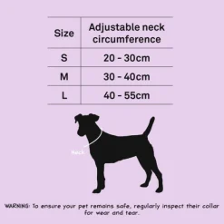 Outlet Dan and Sam Dan & Sam - Vegan Leather Dog Collar (Blush Diamante)