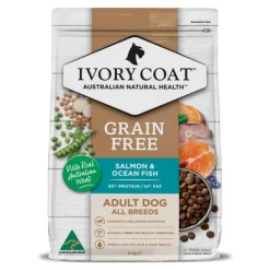 Hot Ivory Coat - Dry Ivory Coat - Grain Free Adult Dry Dog Food Salmon & Ocean Fish (2kg)