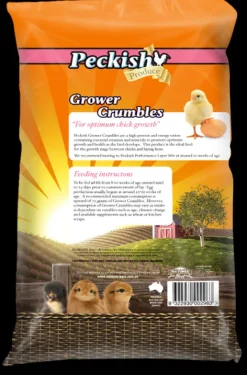 Hot Peckish - Poultry Grower Crumbles (18kg)