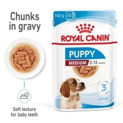Sale Royal Canin - Wet Royal Canin - Medium Puppy Dog Wet Food (140g x 10pk)