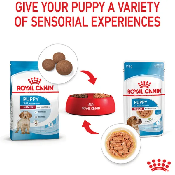 Sale Royal Canin - Wet Royal Canin - Medium Puppy Dog Wet Food (140g x 10pk)