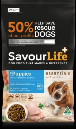 Best SavourLife - Foods SavourLife - Essentials Chicken Puppy Dry Food (15kg)
