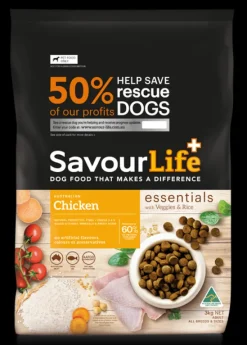 Clearance SavourLife - Foods SavourLife - Essentials Chicken Dog Dry Food (3kg)