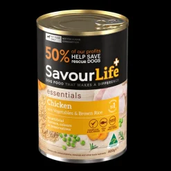 Outlet SavourLife - Foods SavourLife - Essentials Chicken with Vegetables & Rice Dog Wet Food (400g)