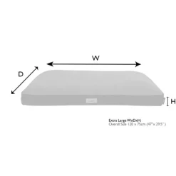Hot Scruffs - Harvard Orthopaedic Mattress Pearl Grey (120 x 75cm)