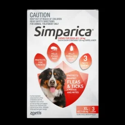 Online Zoetis Simparica - Chews for Extra Large Dogs 40.1-60kg (3pk)