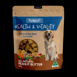 Fashion TidBits - Health & Vitality Peanut Butter Dog Biscuits (350g)