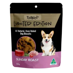 Hot TidBits - Limited Edition Sunday Roast Dog Biscuits (250g)