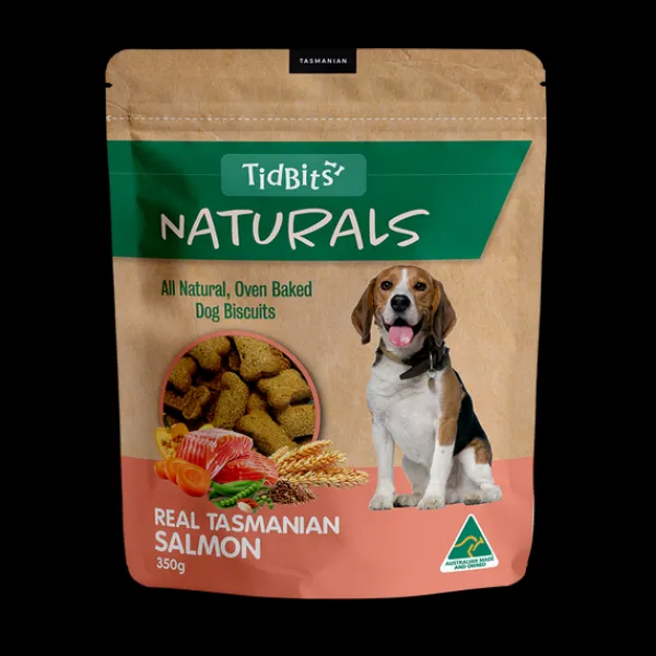 New TidBits - Naturals Salmon Dog Biscuits (350g)