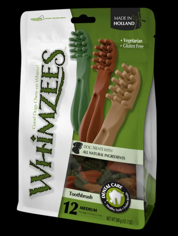 Fashion Whimzees - Toothbrush Star Dog Treat (12pk)